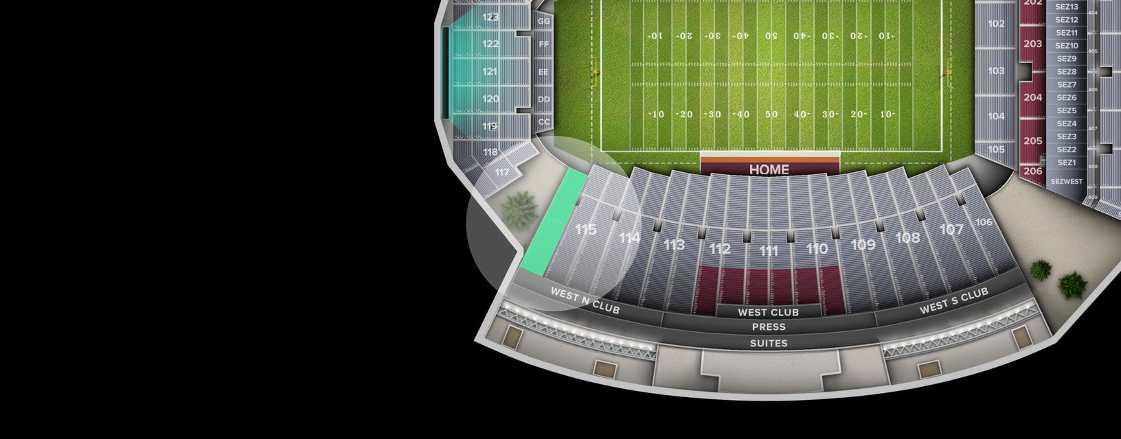 Seat view from Lower