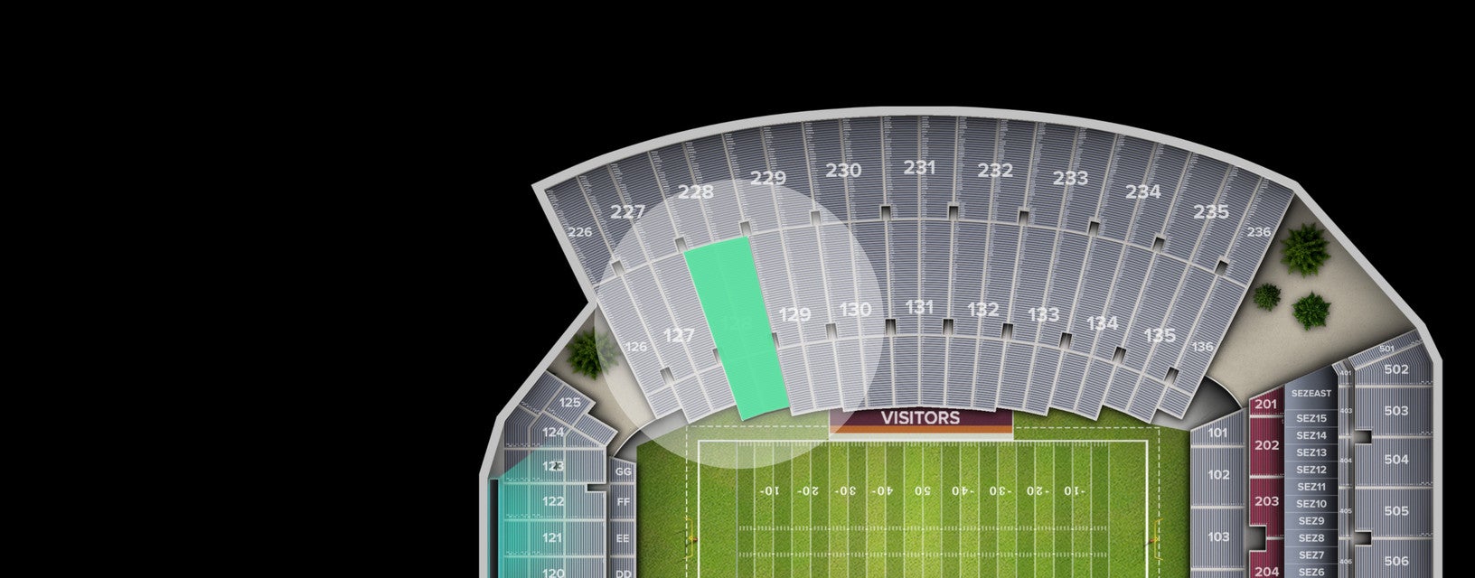 Seat view from Lower