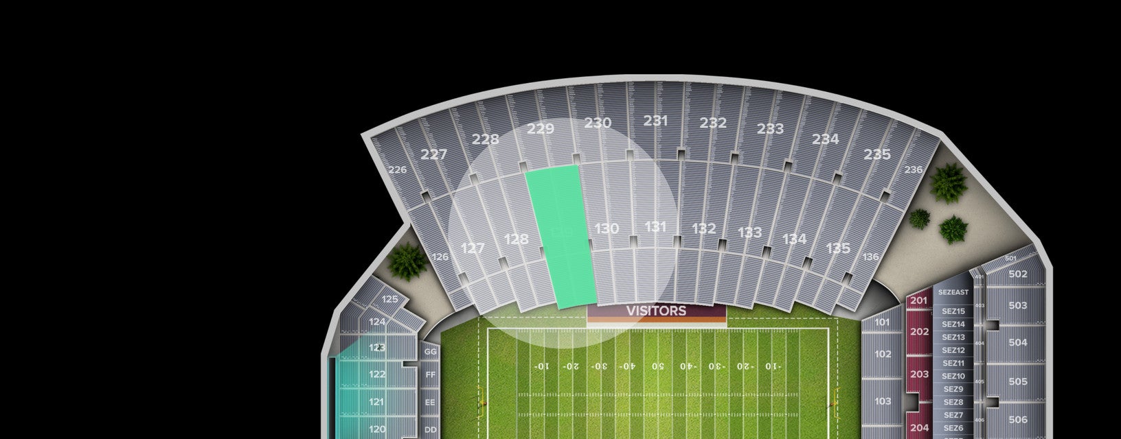 Seat view from Lower