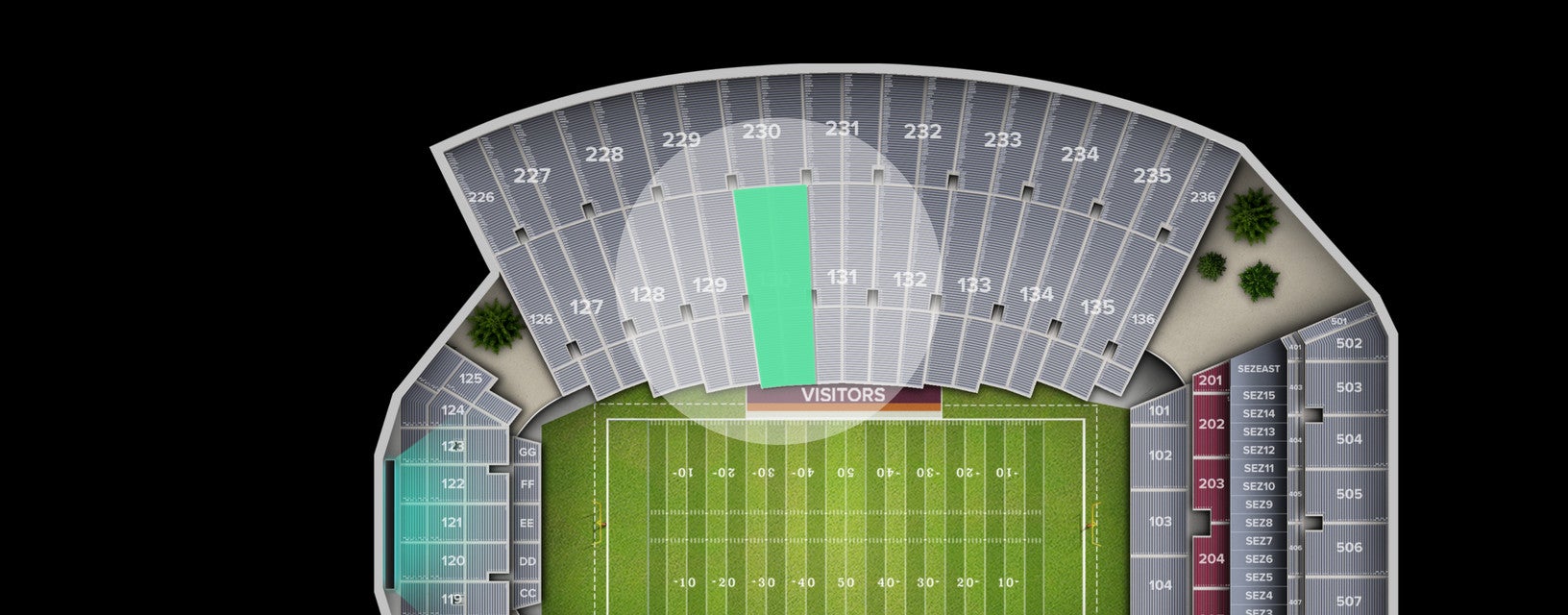 Seat view from Lower