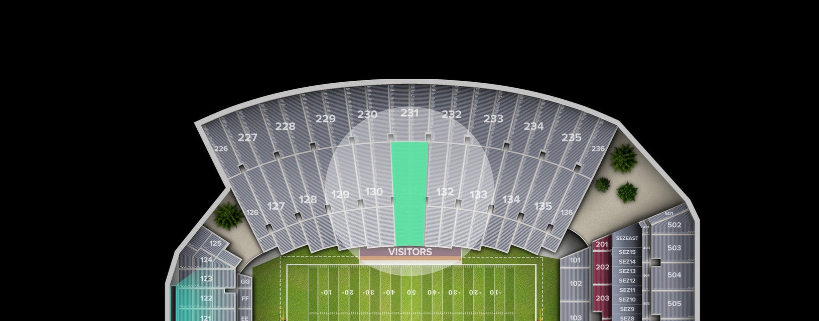 Seat view from Lower