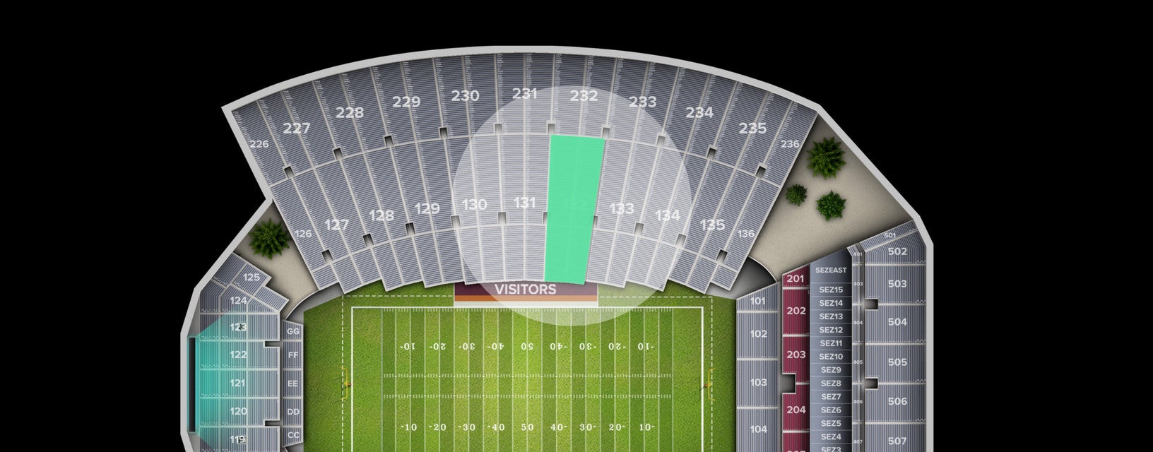 Seat view from Lower