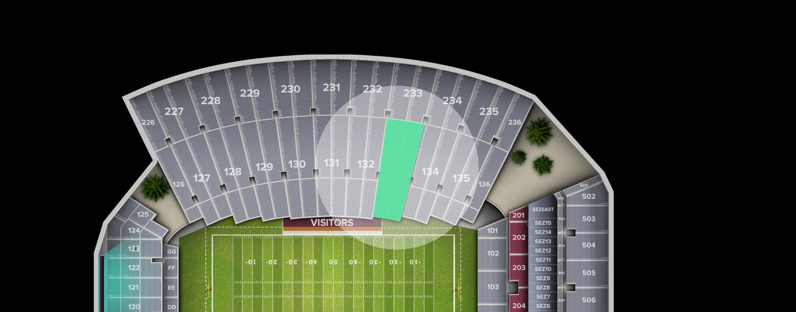 Seat view from Lower