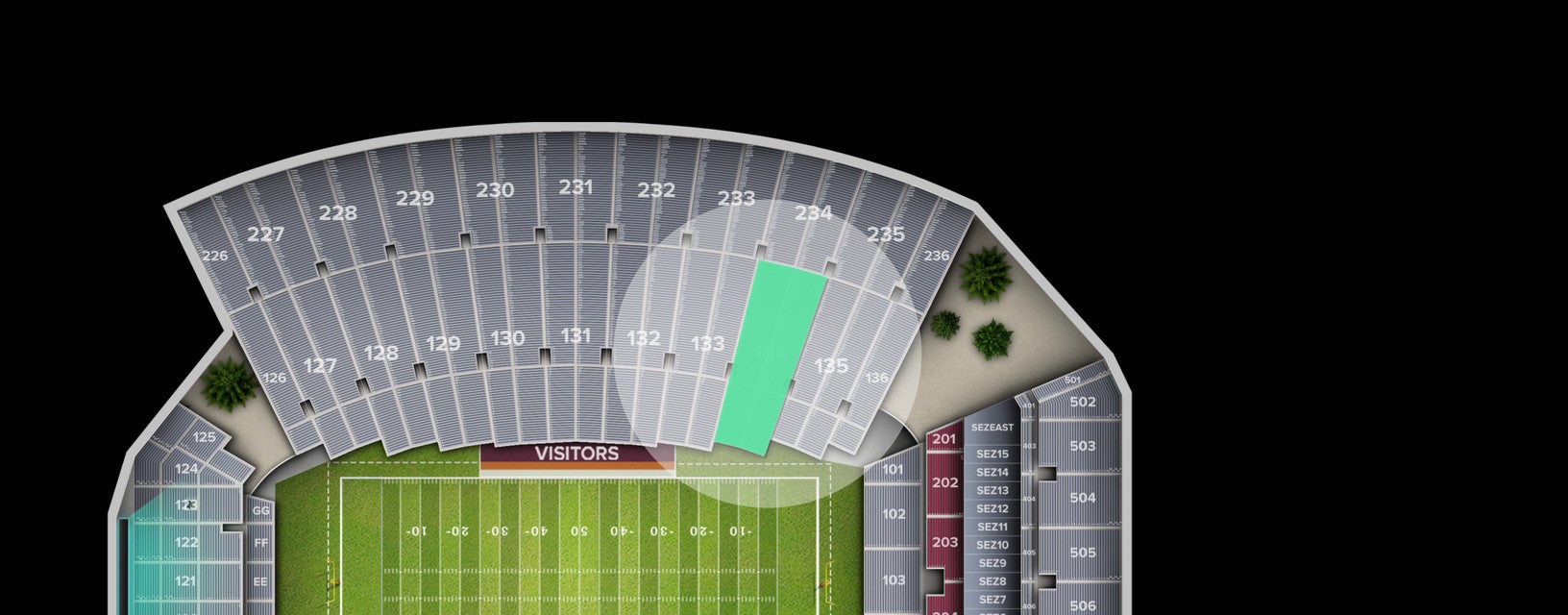 Seat view from Lower