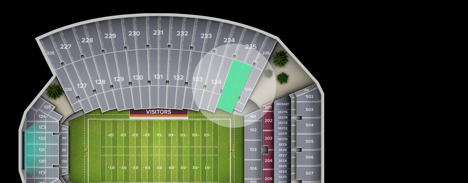 Seat view from Lower