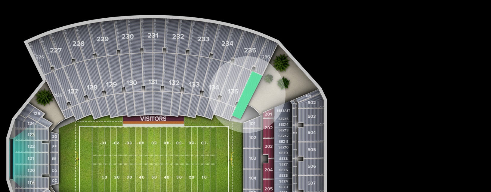 Seat view from Lower