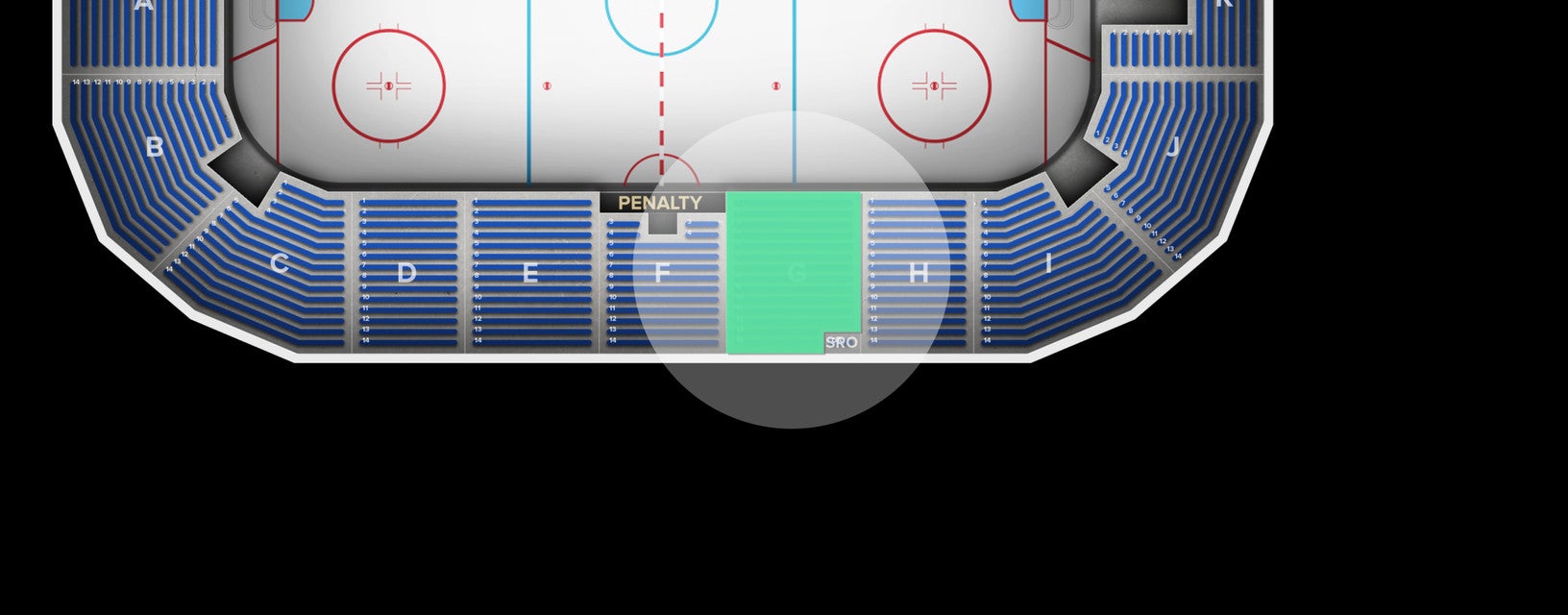 Seat view from Lower