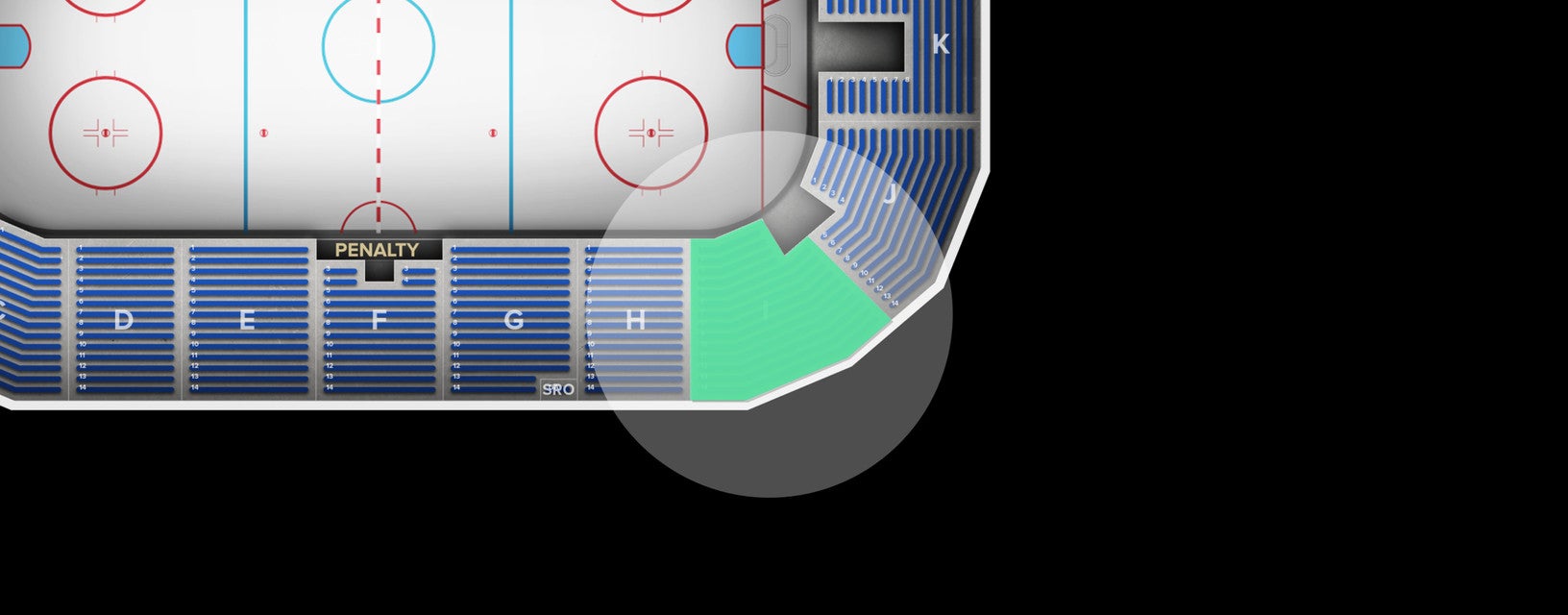Seat view from Lower