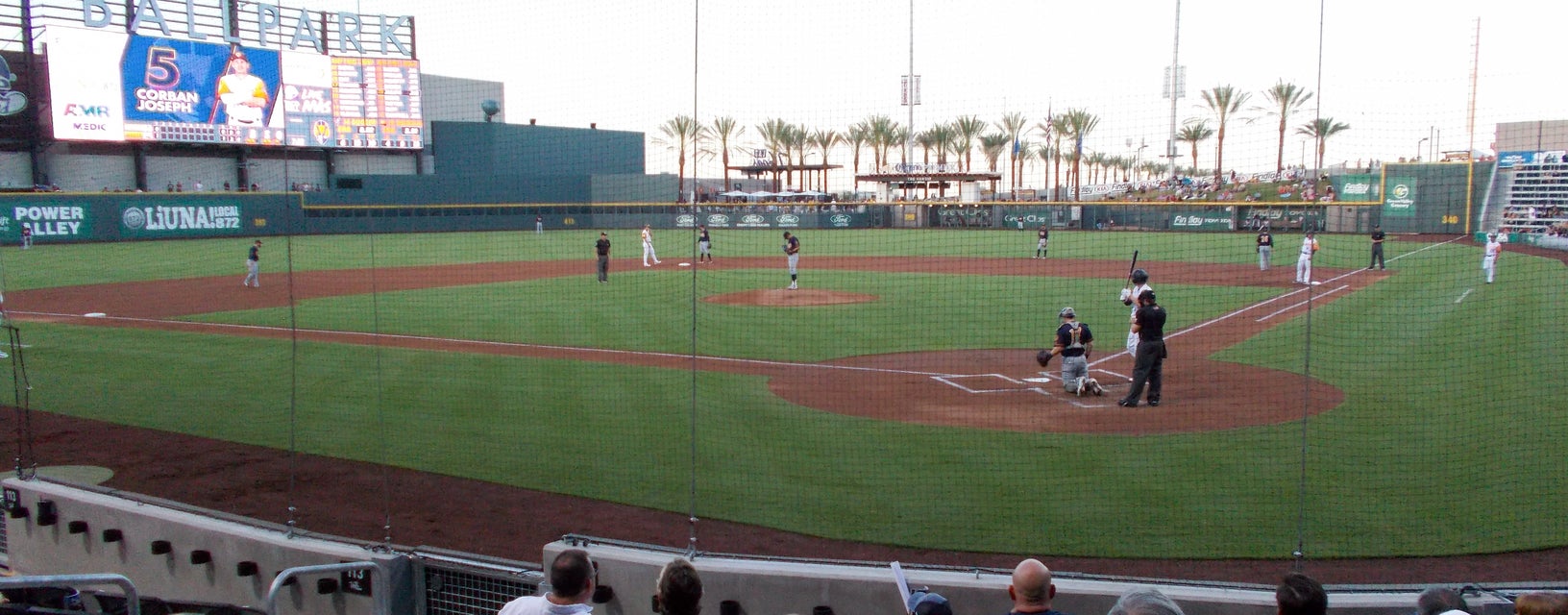 Seat view from Home Plate Box