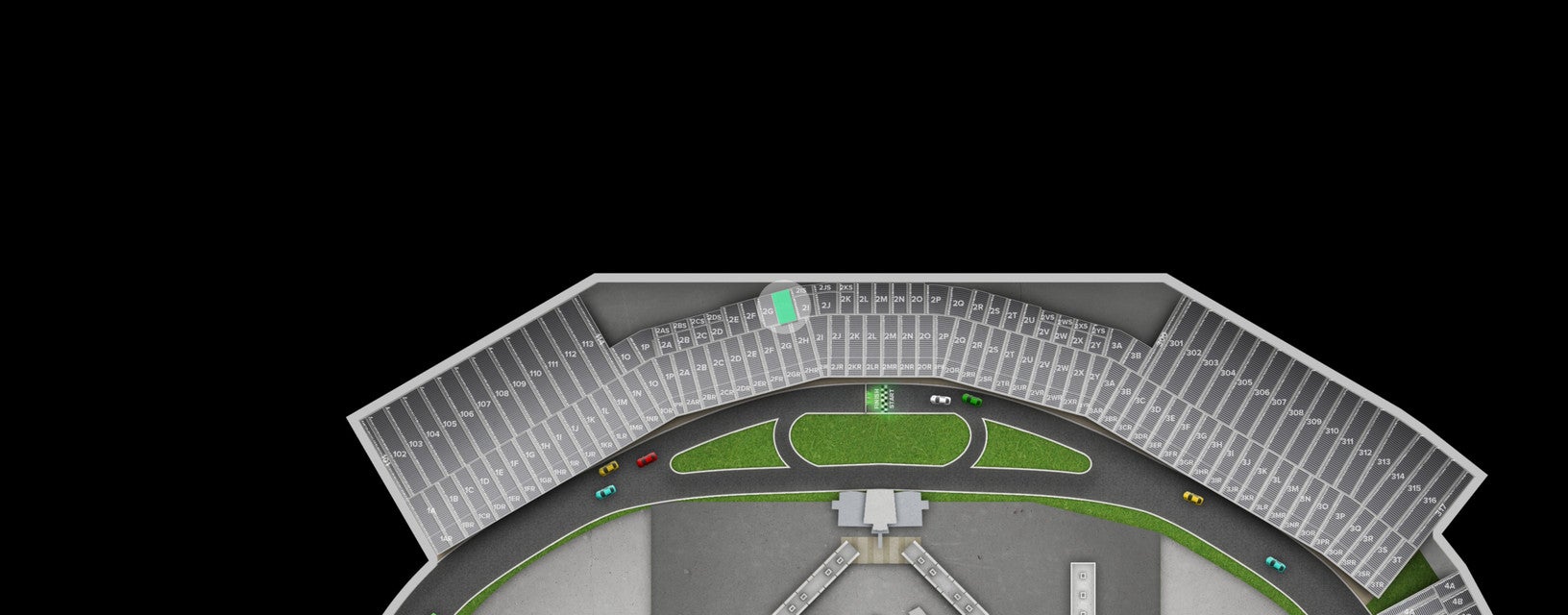 Seat view from Red