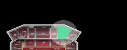 Seat view from Upper Endline