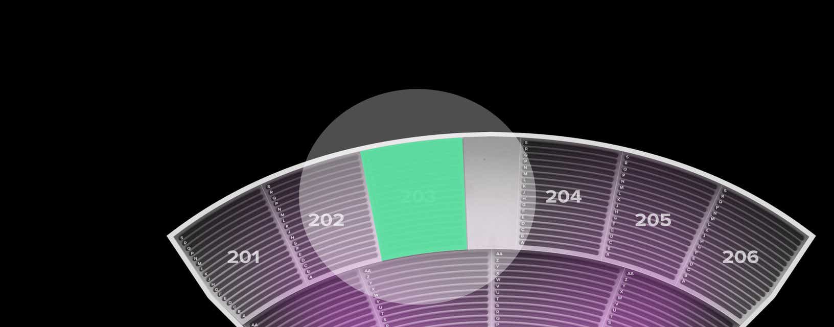 Seat view from Upper