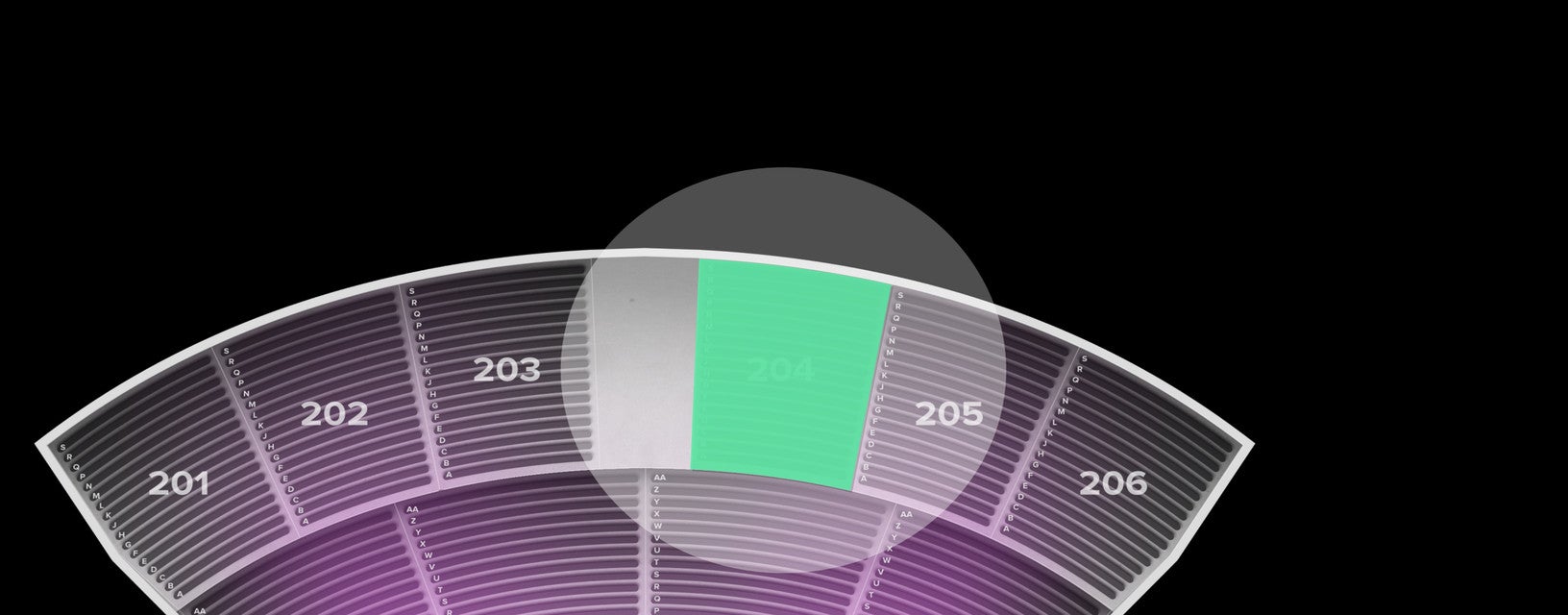 Seat view from Upper