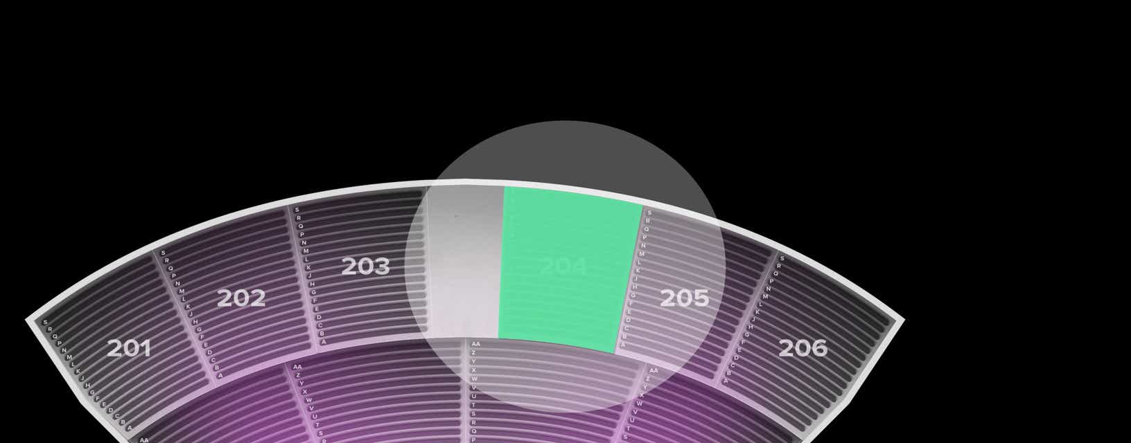 Seat view from Upper