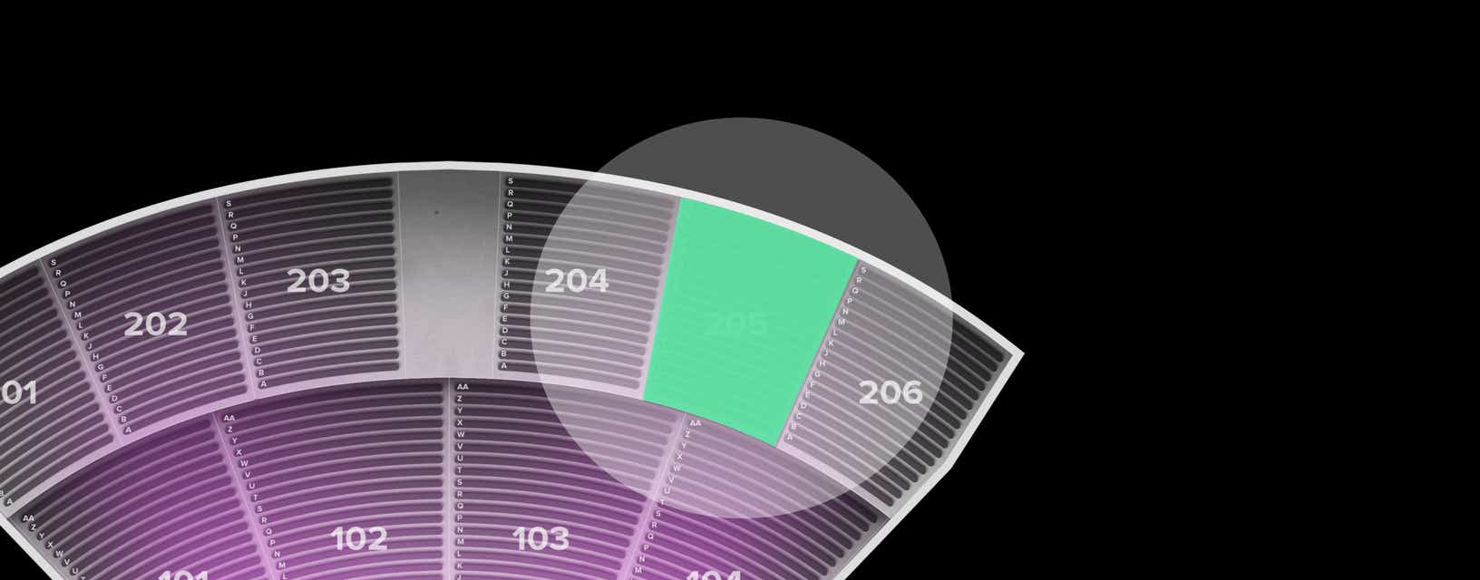 Seat view from Upper