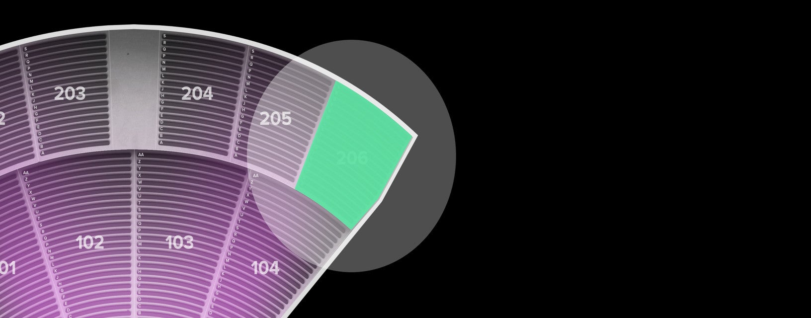 Seat view from Upper