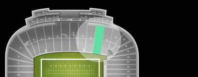Seat view from Lower Sideline