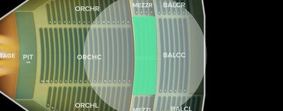 Seat view from Mezzanine Center