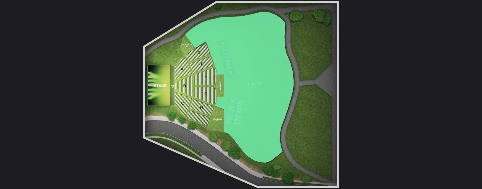 Seat view from Lawn