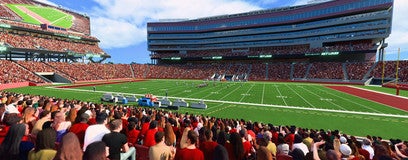 Seat view from Lower Midfield