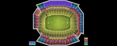 Seat view from Upper Sideline