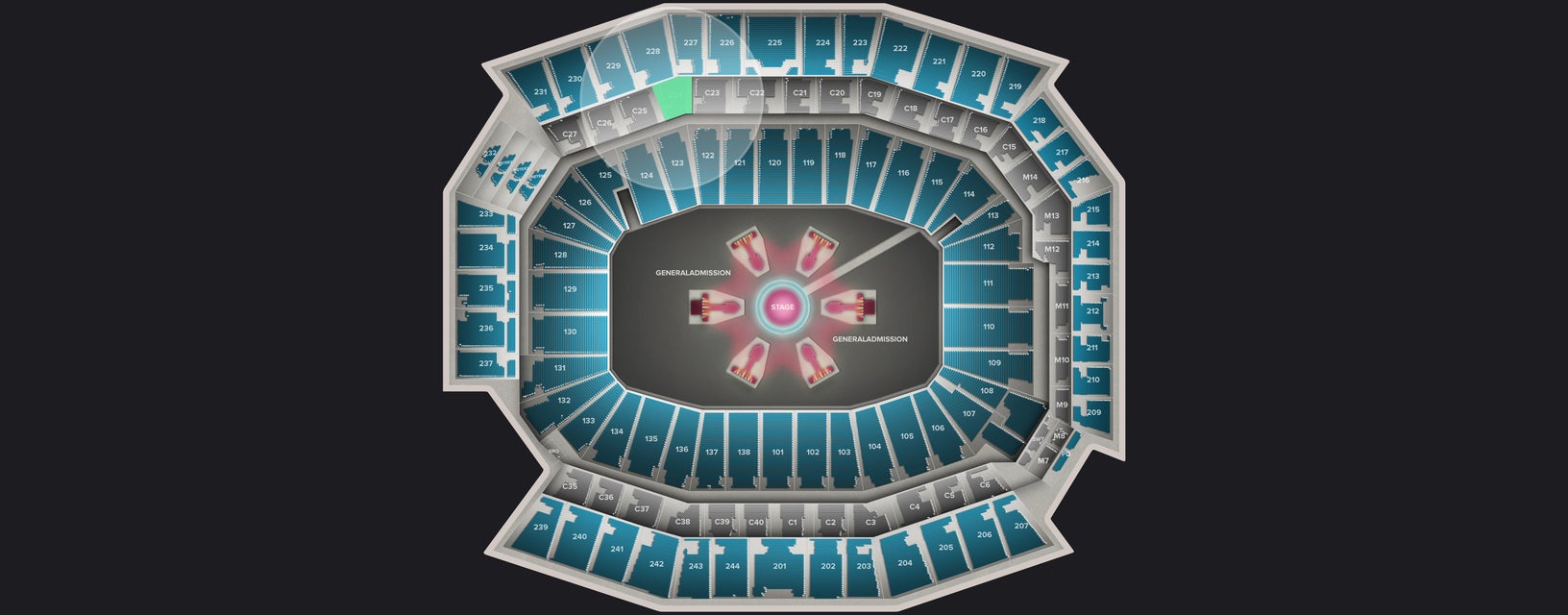 Seat view from Club