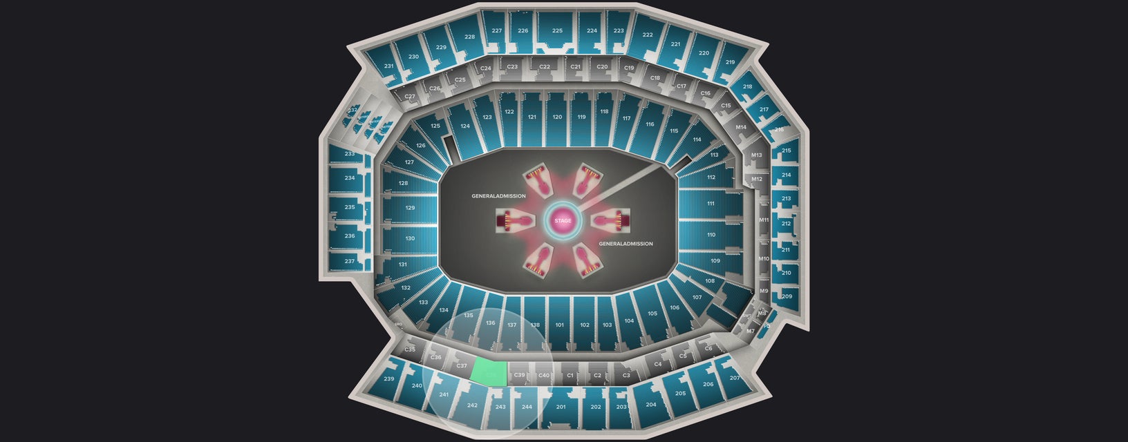 Seat view from Club