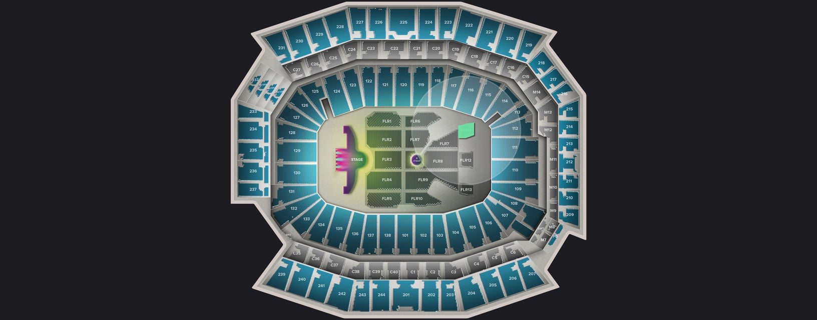 Seat view from Floor