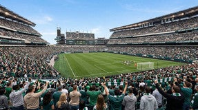 Seat view from South West Terrace