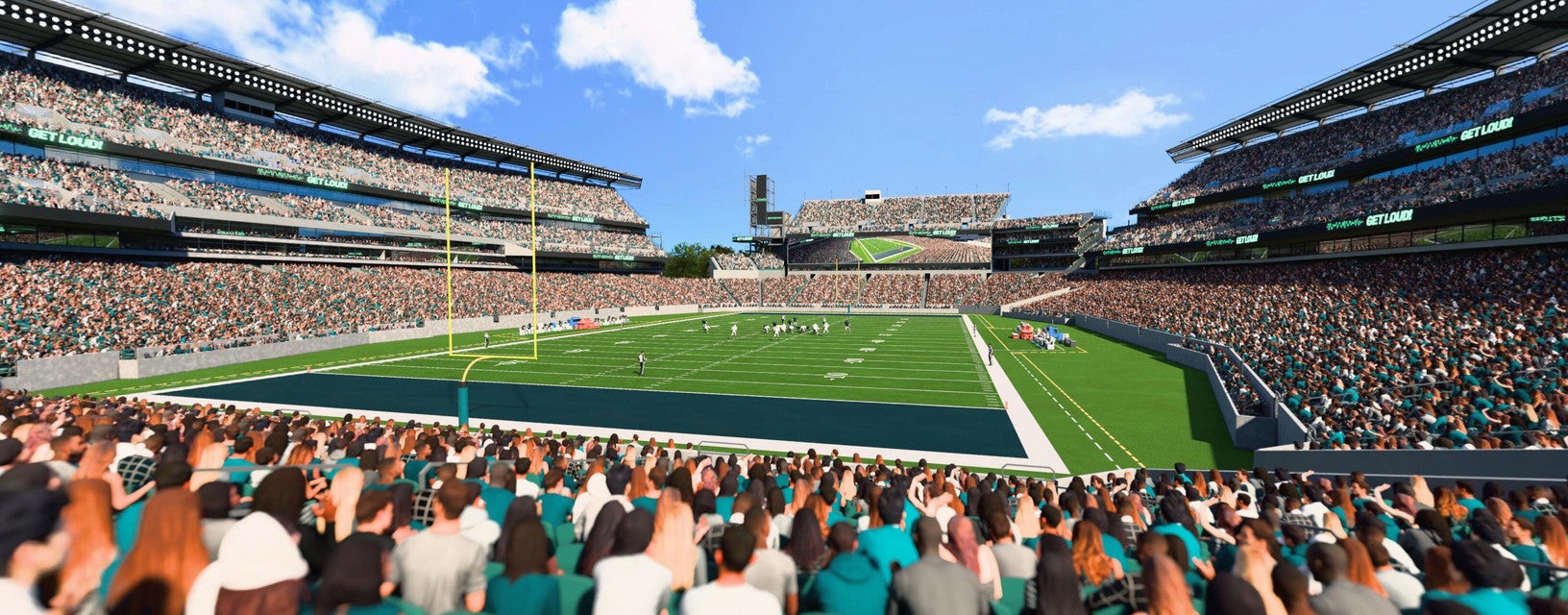 Seat view from Lower End Zone