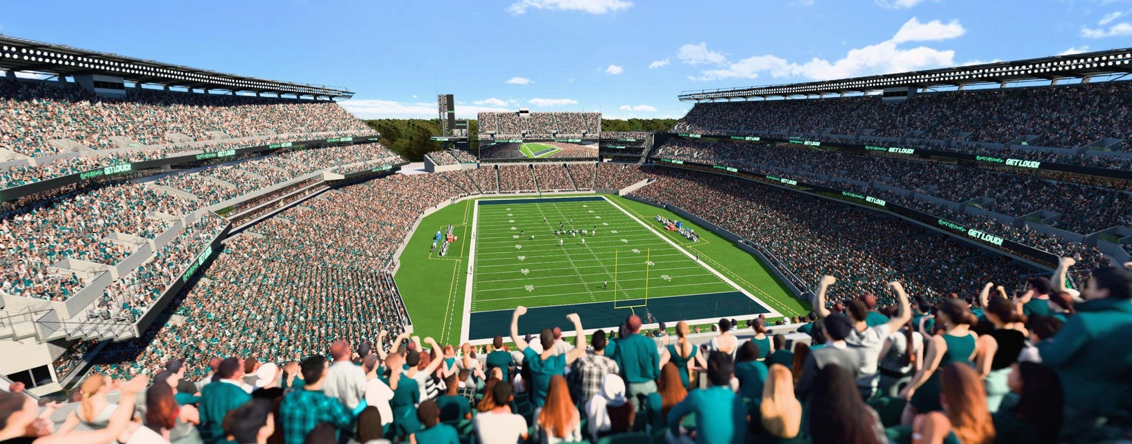 Seat view from Upper End Zone