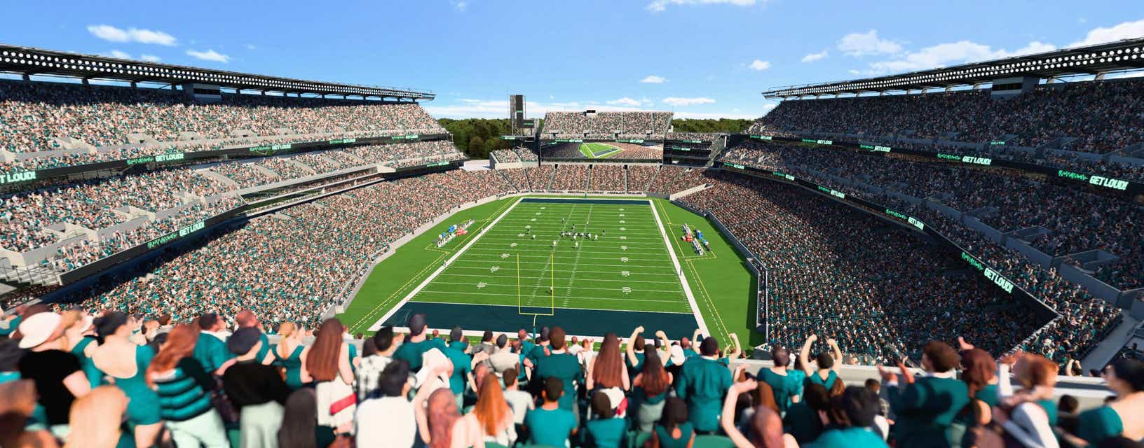 Seat view from Upper End Zone