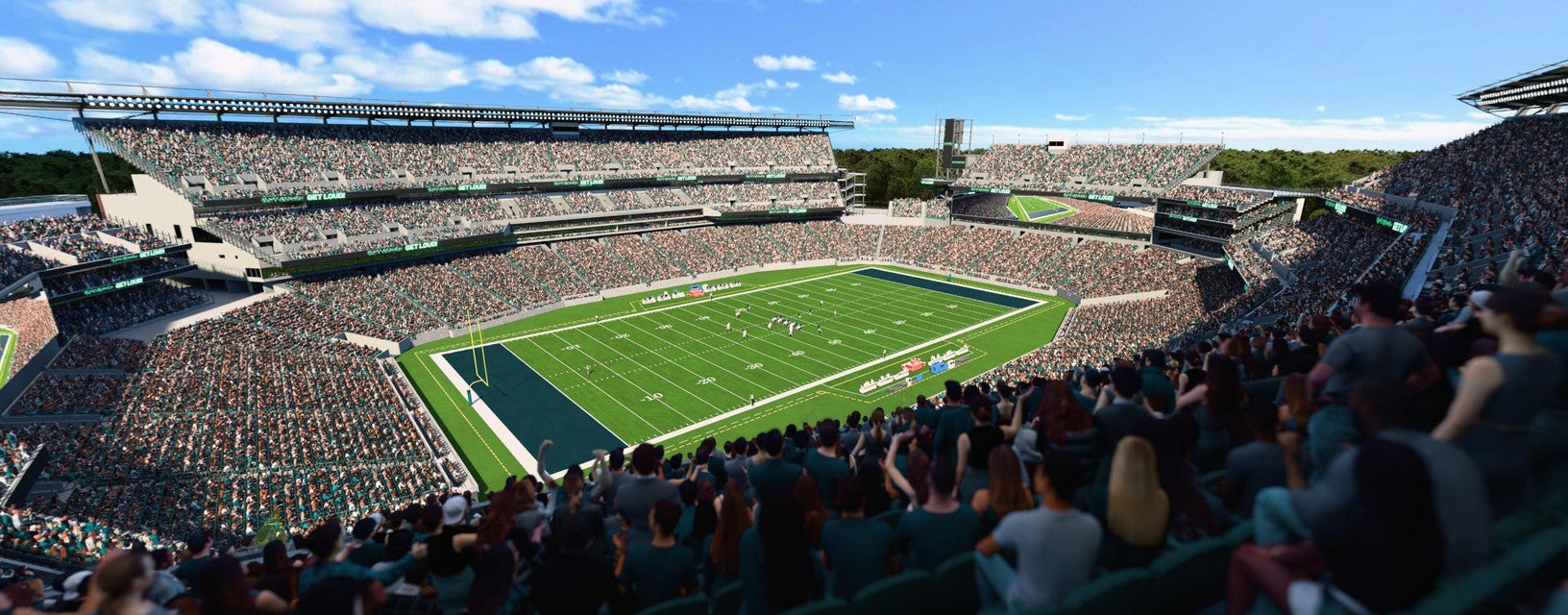 Seat view from Upper Sideline