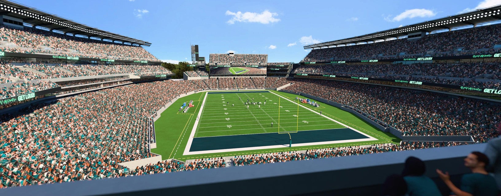 Seat view from Middle End Zone