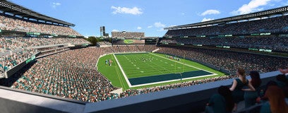 Seat view from Middle End Zone