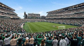 Seat view from South West Terrace