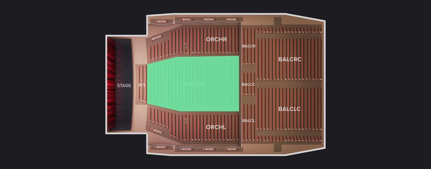 Seat view from Orchestra