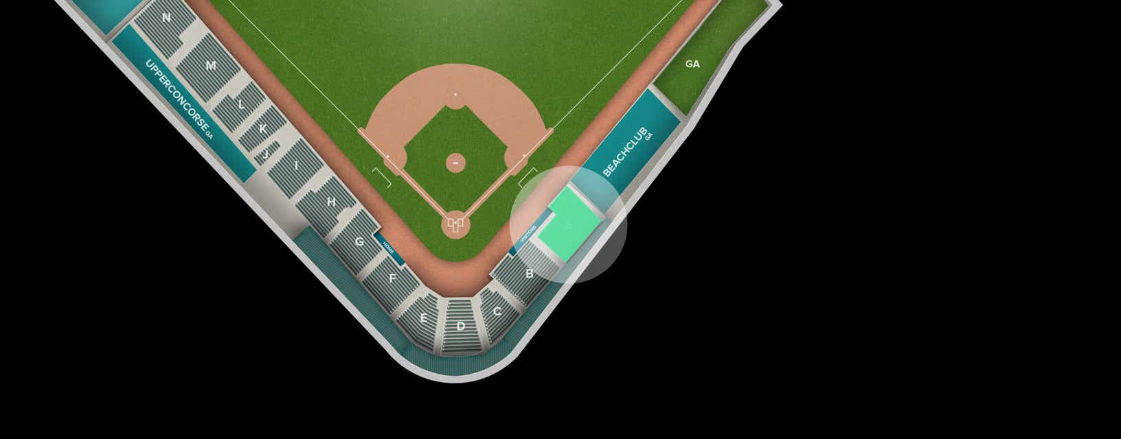Seat view from Infield Reserved