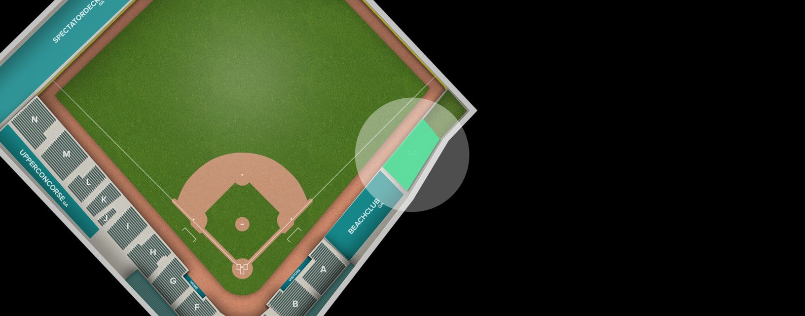 Seat view from General Admission