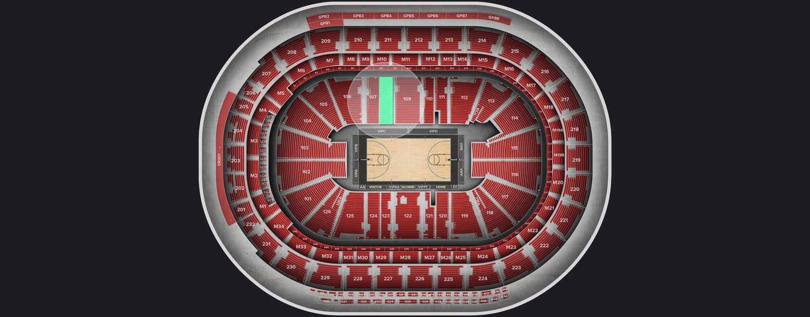 Seat view from East Club