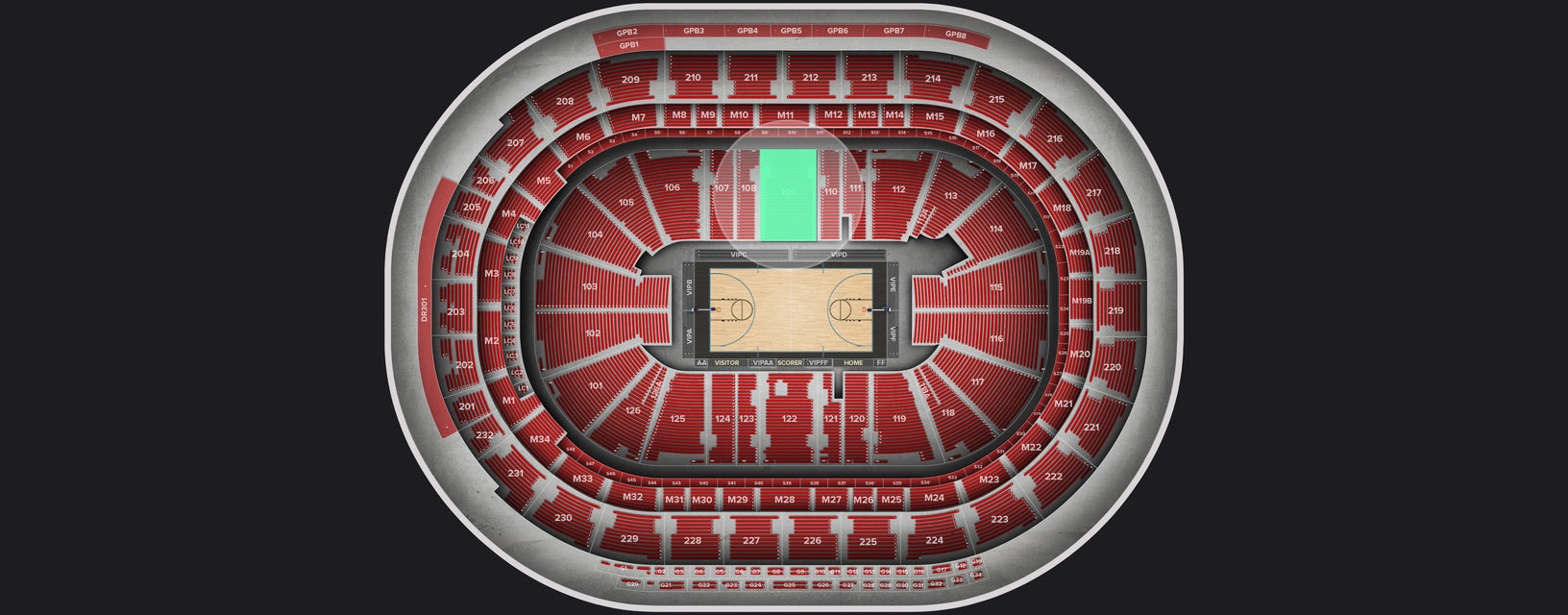 Seat view from East Club