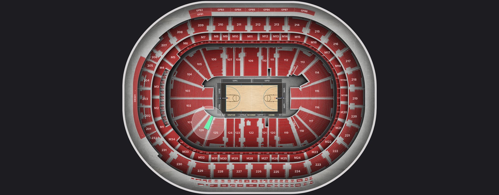 Seat view from Lower Corner