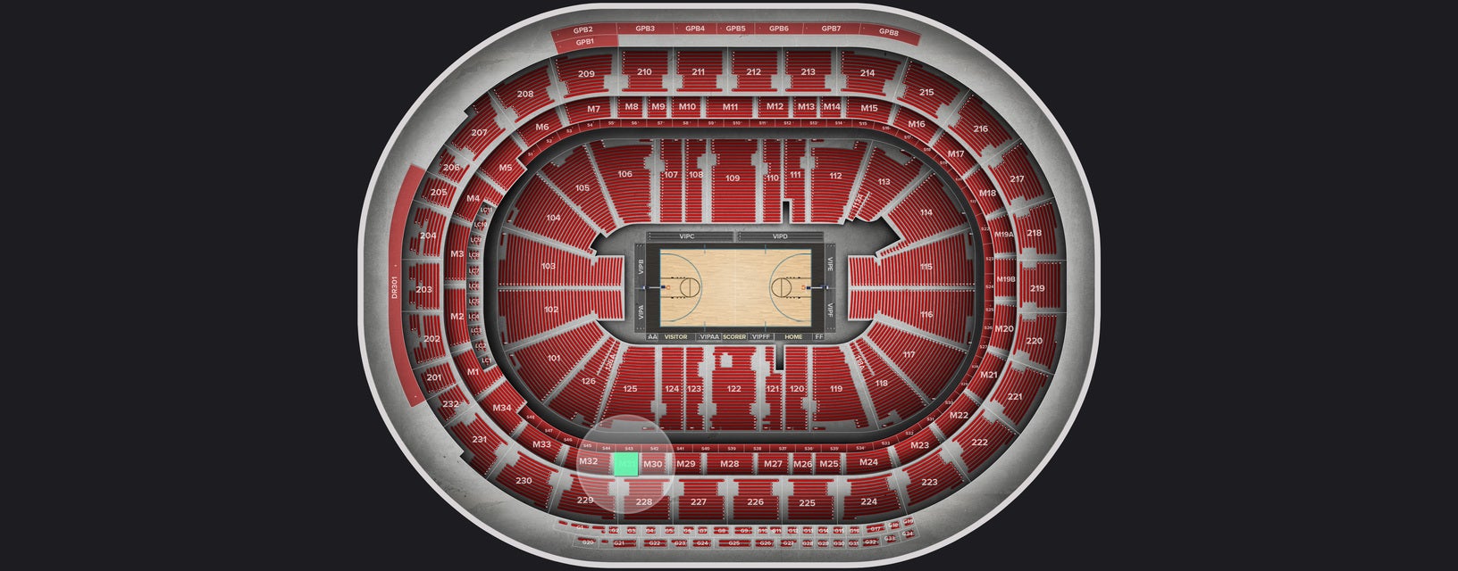 Seat view from Mezzanine