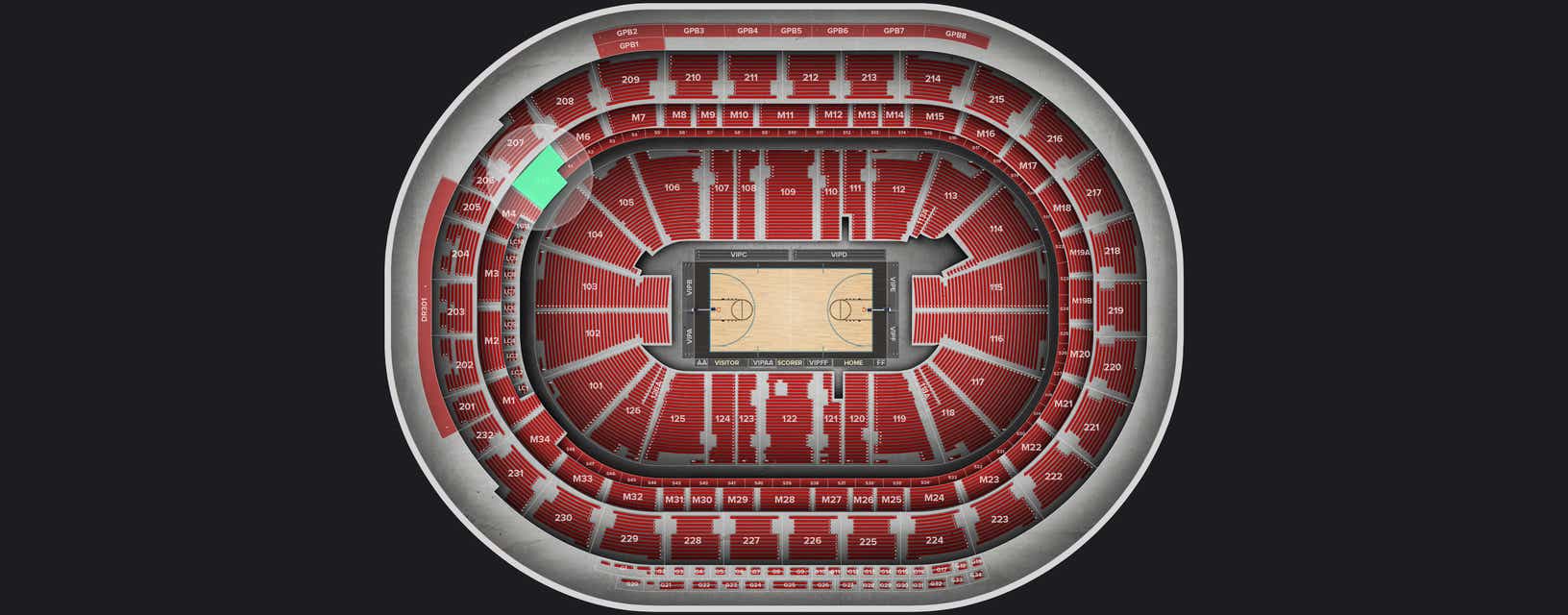 Seat view from Mezzanine