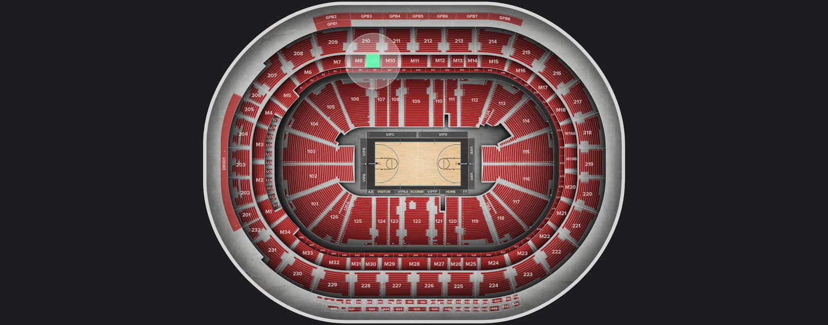 Seat view from Mezzanine