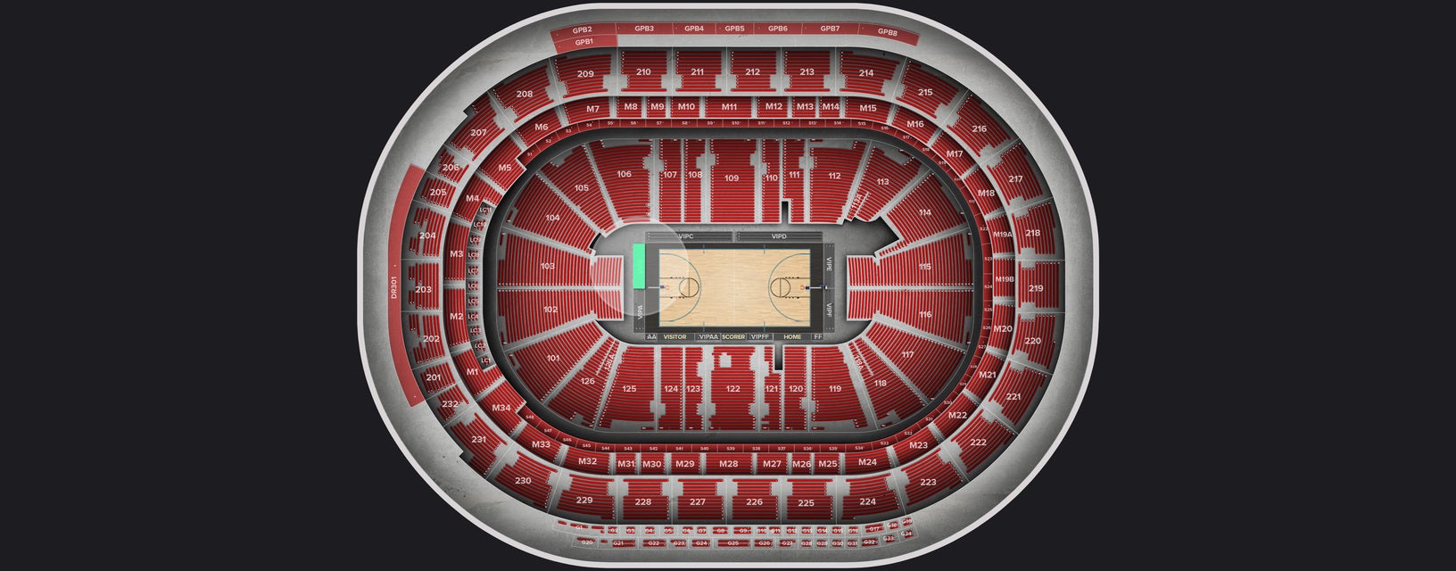Seat view from VIP