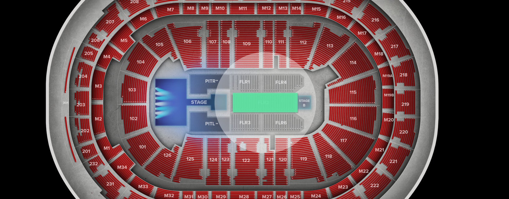 Seat view from Floor