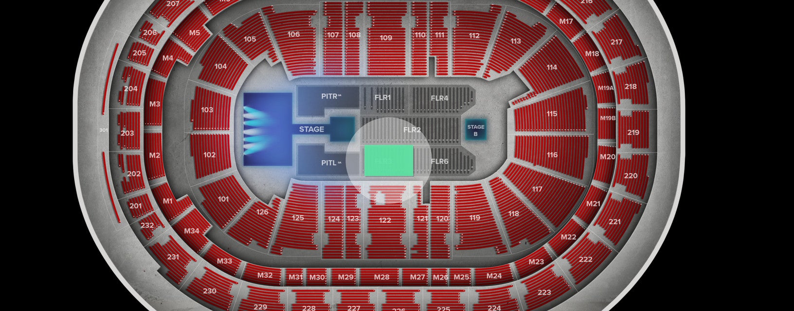 Seat view from Floor
