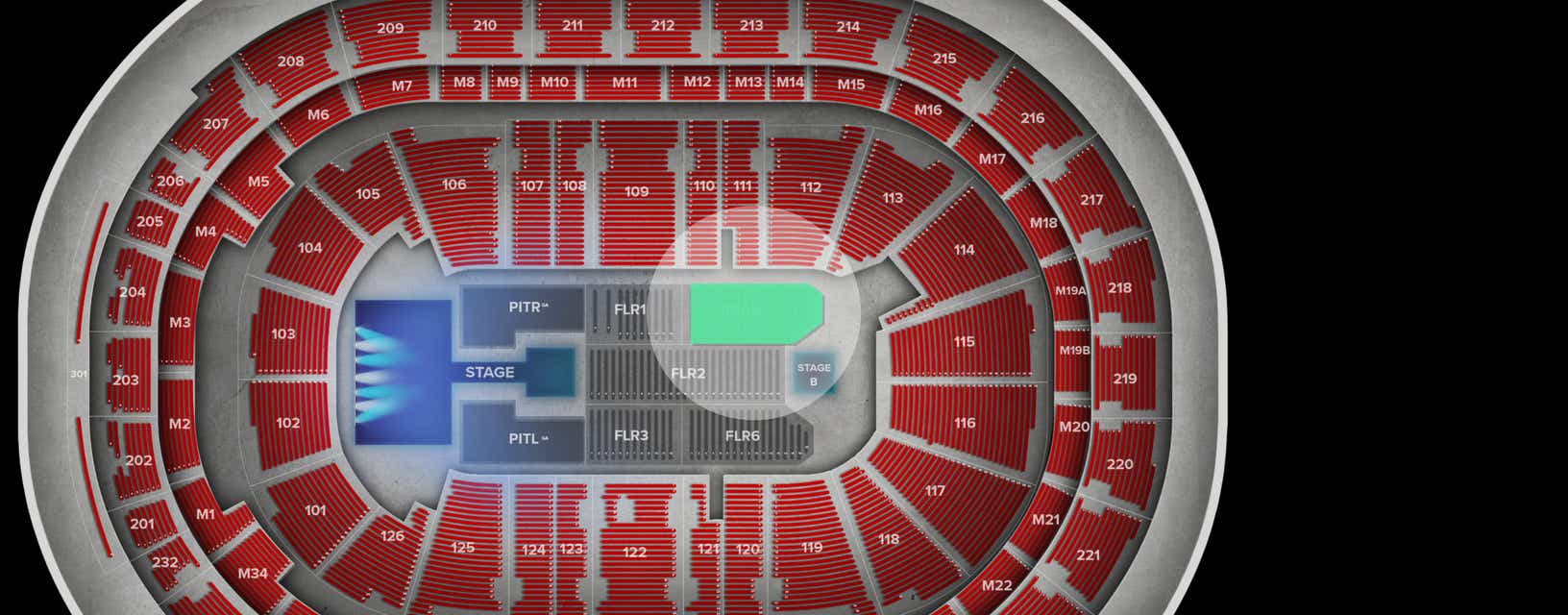 Seat view from Floor