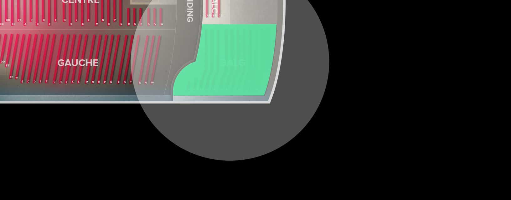 Seat view from Balcony Gauche
